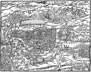 Illustration aus der Chronik des Johannes Stumpf, 1548