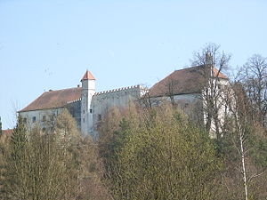 Schloss Ortenburg - Westansicht (März 2007)