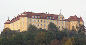 Blick auf Schloss ob Ellwangen
