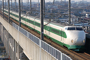 Shinkansen Baureihe 200 in der Originallackierung