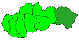 Karte Erzbistum Košice