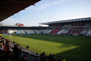 Blick in das Cracovia-Stadion