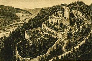 Burg Stolzeneck um 1900