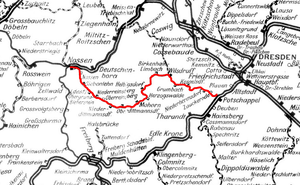 Strecke der Schmalspurbahn Freital-Potschappel–Nossen