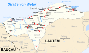 Daudere liegt im Westen des Subdistrikts Lautém. Der Ort Daudere liegt an der Ostgrenze des Sucos.