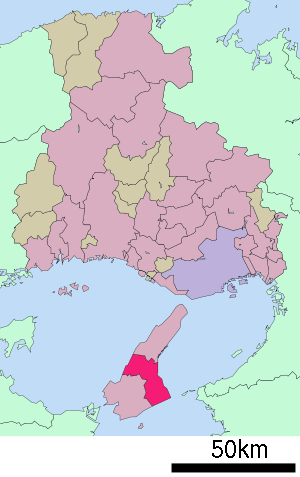Lage Sumotos in der Präfektur