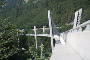 Die Sunnibergbrücke von Süden gesehen