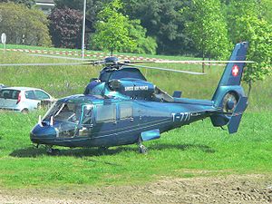 Eine AS 365 N-1 der Schweizer Luftwaffe