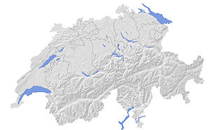 Topografische Karte der Schweiz