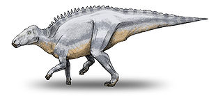 Zeichnerische Rekonstruktion von Telmatosaurus