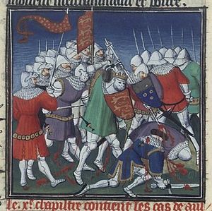 Schlacht von Tinchebray (Darstellung aus dem 15. Jahrhundert)