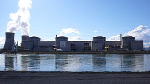 Die vier Reaktoren des Kernkraftwerks Tricastin