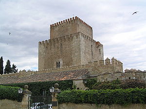 Burg an der Festungsmauer in  Ciudad Rodrigo