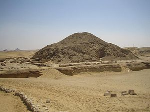Nordseite der Unas-Pyramide
