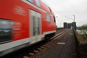 Strecke der Bahnstrecke Neuwied–Koblenz