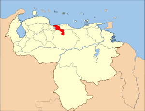 Karte Bistum Maracay