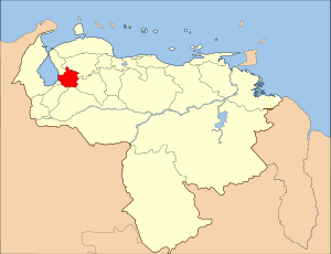 Karte Bistum Trujillo (Venezuela)