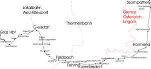 Strecke der Steirische Ostbahn