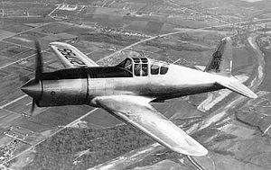 Vultee P-66 Vanguard, Model 48 in flight with original long nose cowling 061024-F-1234P-029.jpg