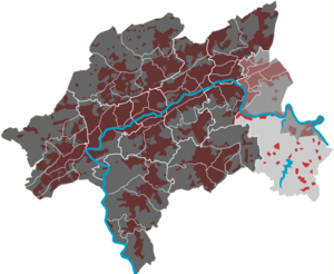 Lage des Quartiers Herbringhausen im Stadtbezirk Langerfeld-Beyenburg