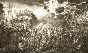 „Die Belagerung von Pskow“, Bild von Boris Tschorikow (1836)