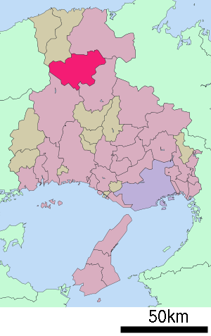 Lage Yabus in der Präfektur