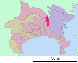 Lage Yamatos in der Präfektur