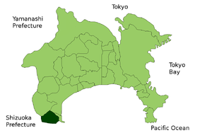 Lage Yugawaras in der Präfektur