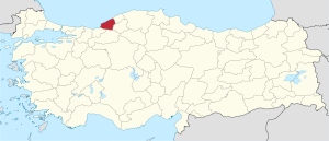 Zonguldak in Turkey.svg