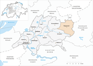 Karte von Rapperswil (BE)