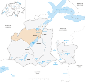 Karte von Sarnen