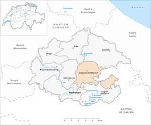 Karte von Zihlschlacht-Sitterdorf