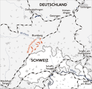 Strecke der Wutachtalbahn