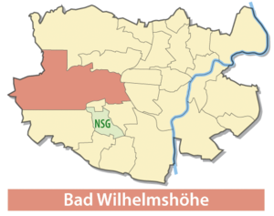 Lage von Bad Wilhelmshöhe in Kassel