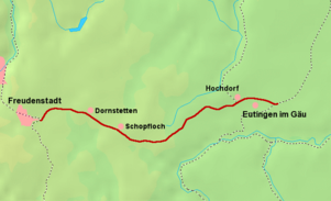 Strecke der Gäubahn (Eutingen–Freudenstadt)