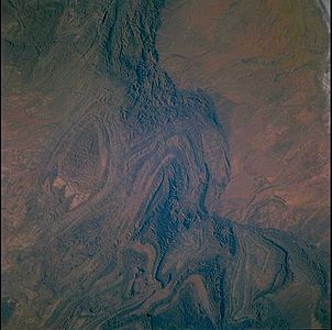 Die nördlichen Flindersketten im Satellitenbild