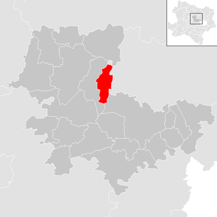Lage der Gemeinde Absdorf im Bezirk Tulln (anklickbare Karte)