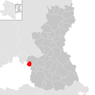Lage der Gemeinde Aderklaa im Bezirk Gänserndorf (anklickbare Karte)