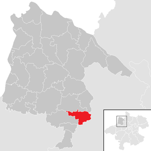 Lage der Gemeinde Altschwendt im Bezirk Schärding (anklickbare Karte)