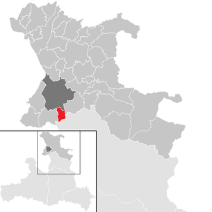 Lage der Gemeinde Anif im Bezirk St. Johann im Pongau (anklickbare Karte)