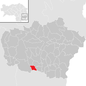 Lage der Gemeinde Aug-Radisch im Bezirk Feldbach (anklickbare Karte)