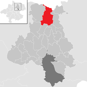 Lage der Gemeinde Bad Leonfelden im Bezirk Urfahr-Umgebung (anklickbare Karte)