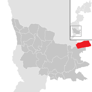Lage der Gemeinde Bildein im Bezirk Güssing (anklickbare Karte)