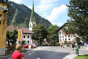 Der Dorfplatz von Mayrhofen