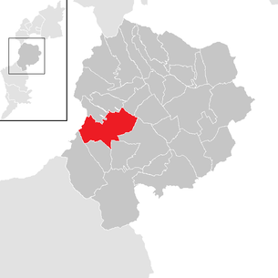 Lage der Gemeinde Draßmarkt im Bezirk Oberpullendorf (anklickbare Karte)
