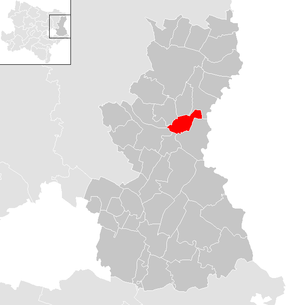 Lage der Gemeinde Ebenthal im Bezirk Gänserndorf (anklickbare Karte)