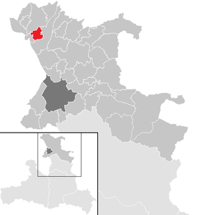 Lage der Gemeinde Göming im Bezirk St. Johann im Pongau (anklickbare Karte)