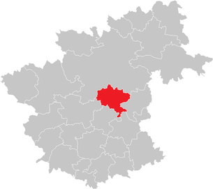 Lage der Gemeinde Großgöttfritz im Bezirk Zwettl (anklickbare Karte)