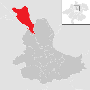 Lage der Gemeinde Haibach ob der Donau im Bezirk Eferding (anklickbare Karte)