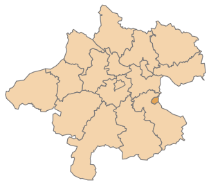 Lage des Bezirks Steyr im Bundesland Oberösterreich (anklickbare Karte)